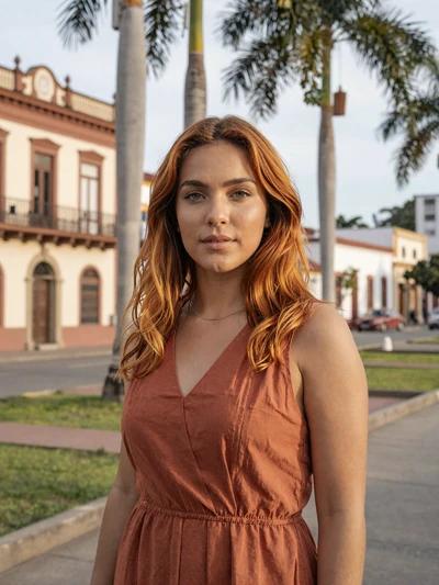 Chloé, 27, French Guianese woman with auburn hair at Place des Palmistes in Cayenne - Latin 312 Dating profile