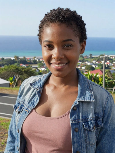 Felicia, 25, Saint Lucian single from Dennery with short natural hair overlooking the Atlantic coast - verified dating profile