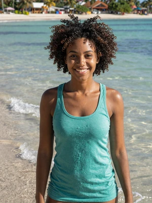 Sasha, 26, Grenadian woman from Hillsborough Carriacou on Sandy Island beach - Latin 312 verified profile
