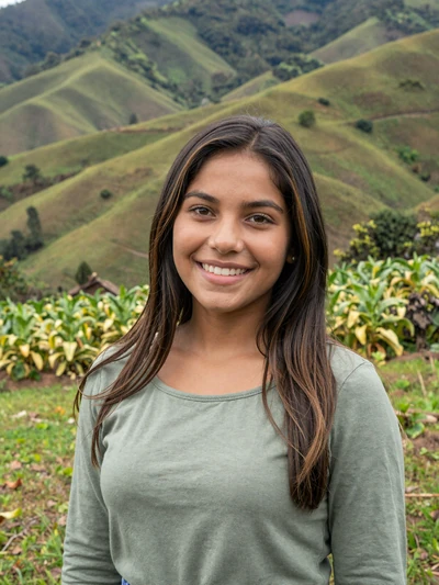Génesis, 23, Nicaraguan woman from Estelí in sage green top with mountain landscape - Latin 312 Dating profile