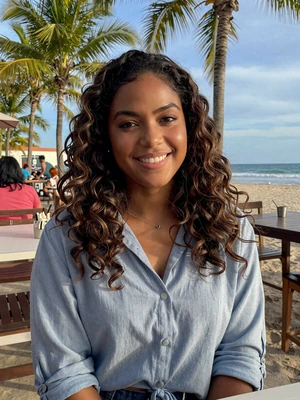 Janelle, 25, Vincentian single from Calliaqua at beachside cafe with ocean view - verified dating profile