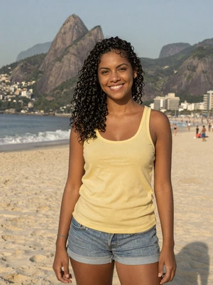 Fernanda, 25, beautiful Brazilian woman with curly black hair from Rio de Janeiro on Latin 312 Dating