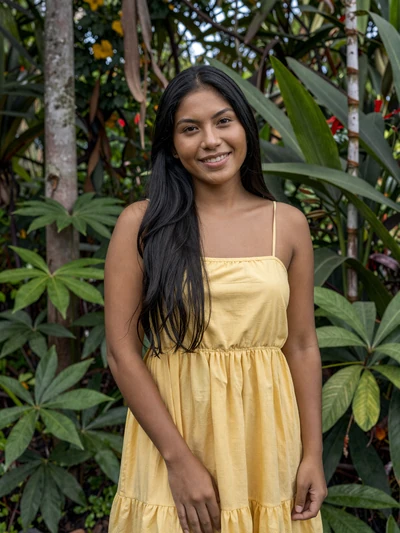Natalia, 29, Peruvian woman from Iquitos with Amazonian features near tropical greenery - Latin 312 verified profile