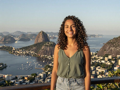 Brazilian woman overlooking Rio de Janeiro - Brazilian women dating